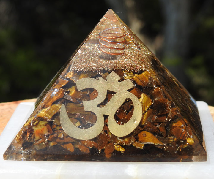 Orgonite - Tiger Eye (7.6cm x 7.6cm)