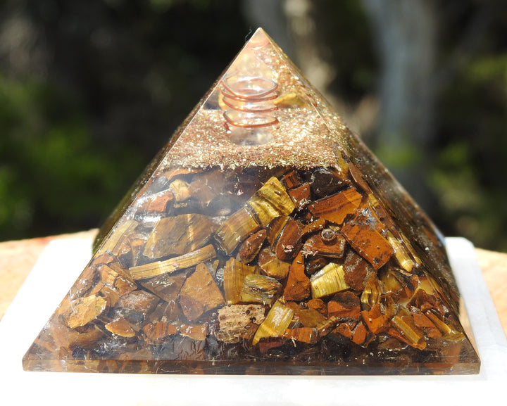 Orgonite - Tiger Eye (7.6cm x 7.6cm)